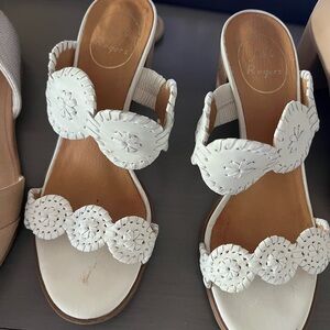 Jack Rogers White heeled Sandals